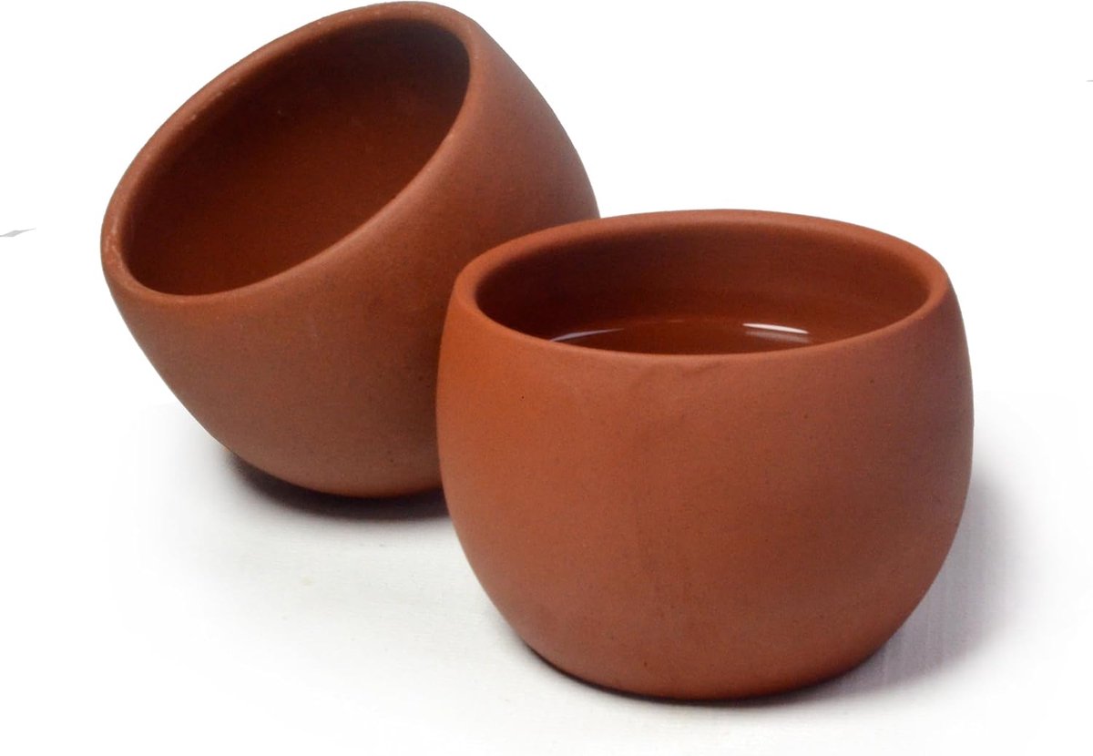 2 stks Theekopjes 6oz/200ml Zisha Klei Cup Mini Eenvoudige Gongfu Thee Licht Rood Yixingclay