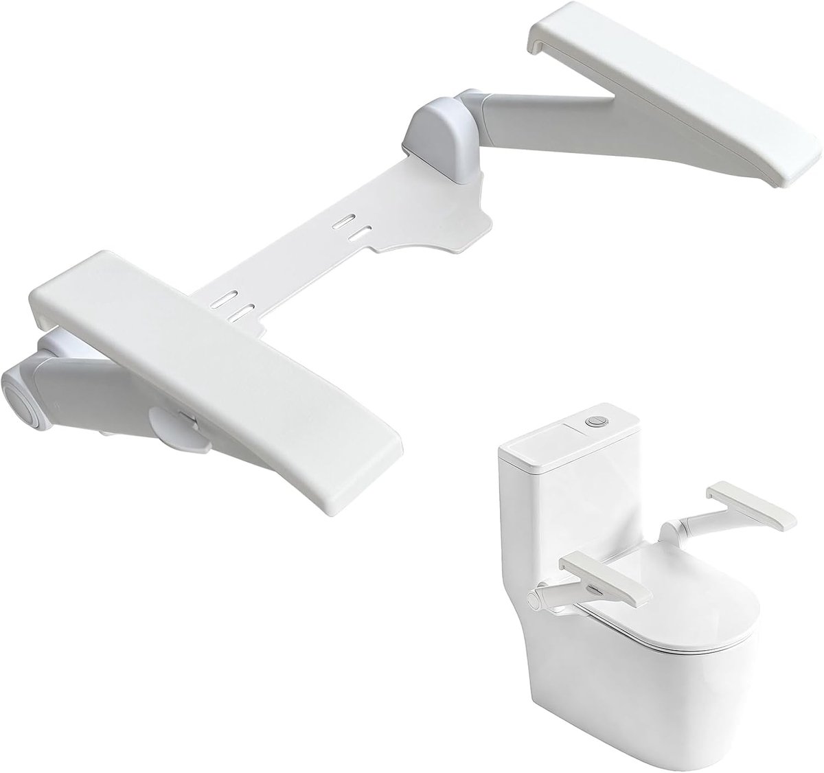 Hulp toilet, opstaande hulp met meervoudig verstelbare