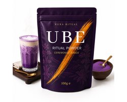 Ritual Kura Ube Poeder - 100% Puur & Zonder Toegevoegde Suiker - Filipijnse Paarse Yam - Voor Ube Latte, Smoothies, Bakken & Desserts - Cafeïnevrij - 100 gram