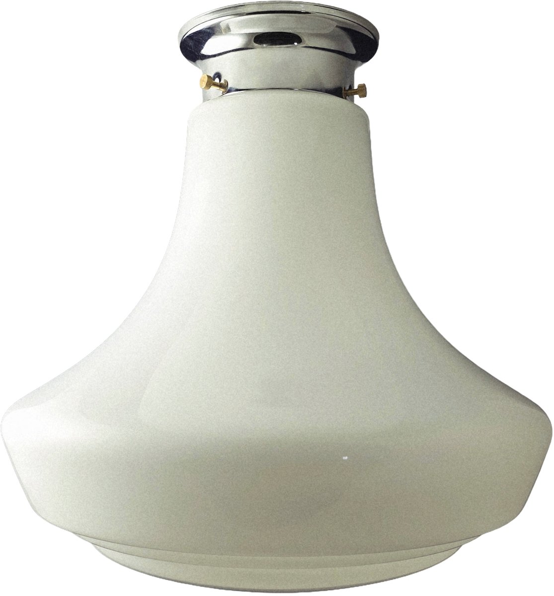 Thomas Klaus Form - Art Deco Plafondlamp - Wit Glas - Design Plafonnière