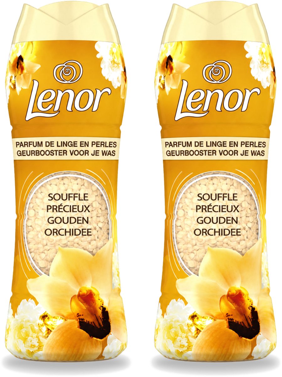 2 x Lenor - Geurbooster - Gouden Orchidee - 22 Wasbeurten - Voordeelverpakking - 2 stuks