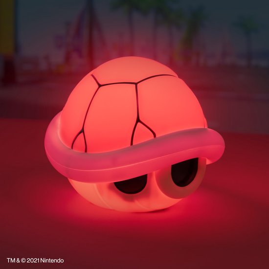 Paladone Super Mario - Red Shell Lamp met Geluid - Mario Kart van Paladone — afbeelding 4