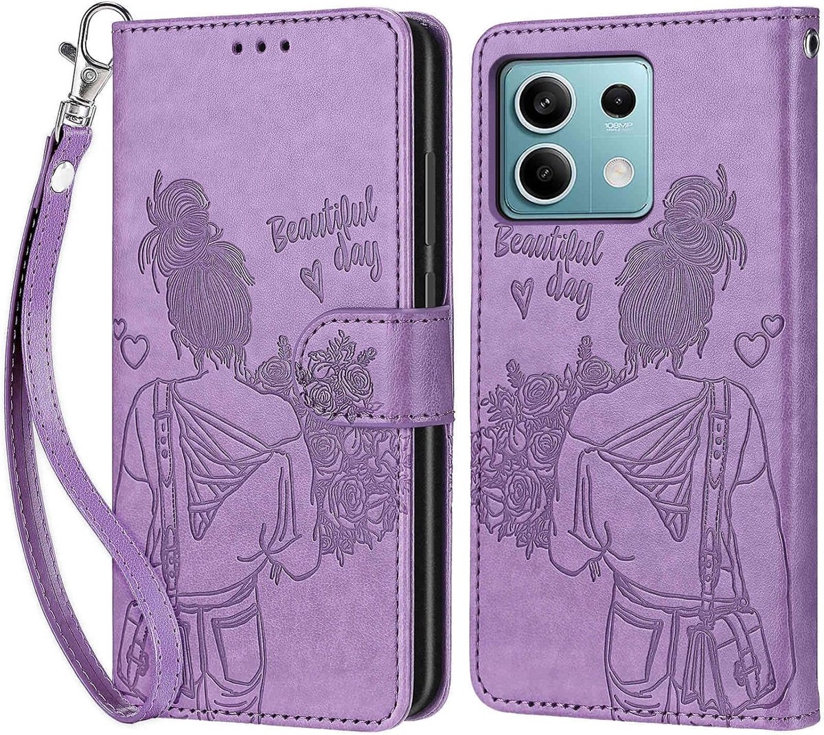Telefoonhoesje voor Xiaomi Redmi Note 13 5G, paars