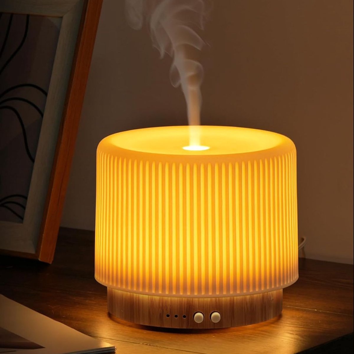 KLS® Humidifier - Humidifier en Diffuser - Oplaadbaar - Wit - 6cm x 6cm x 5cm