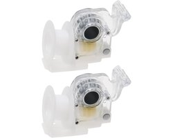 2 Stuks Jaloezieën Kantelmechanisme 50 x 40 mm - Onderdelen Voor 6 mm Zeshoek 50 mm Houten Jaloezieën
