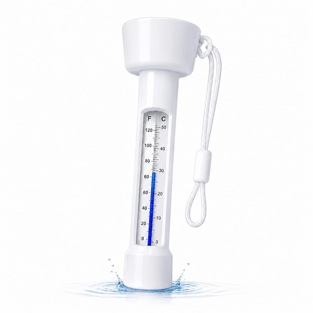 Thermometer, waterthemometer voor zwembad, whirpool, voor nauwkeurige meting (standaard)