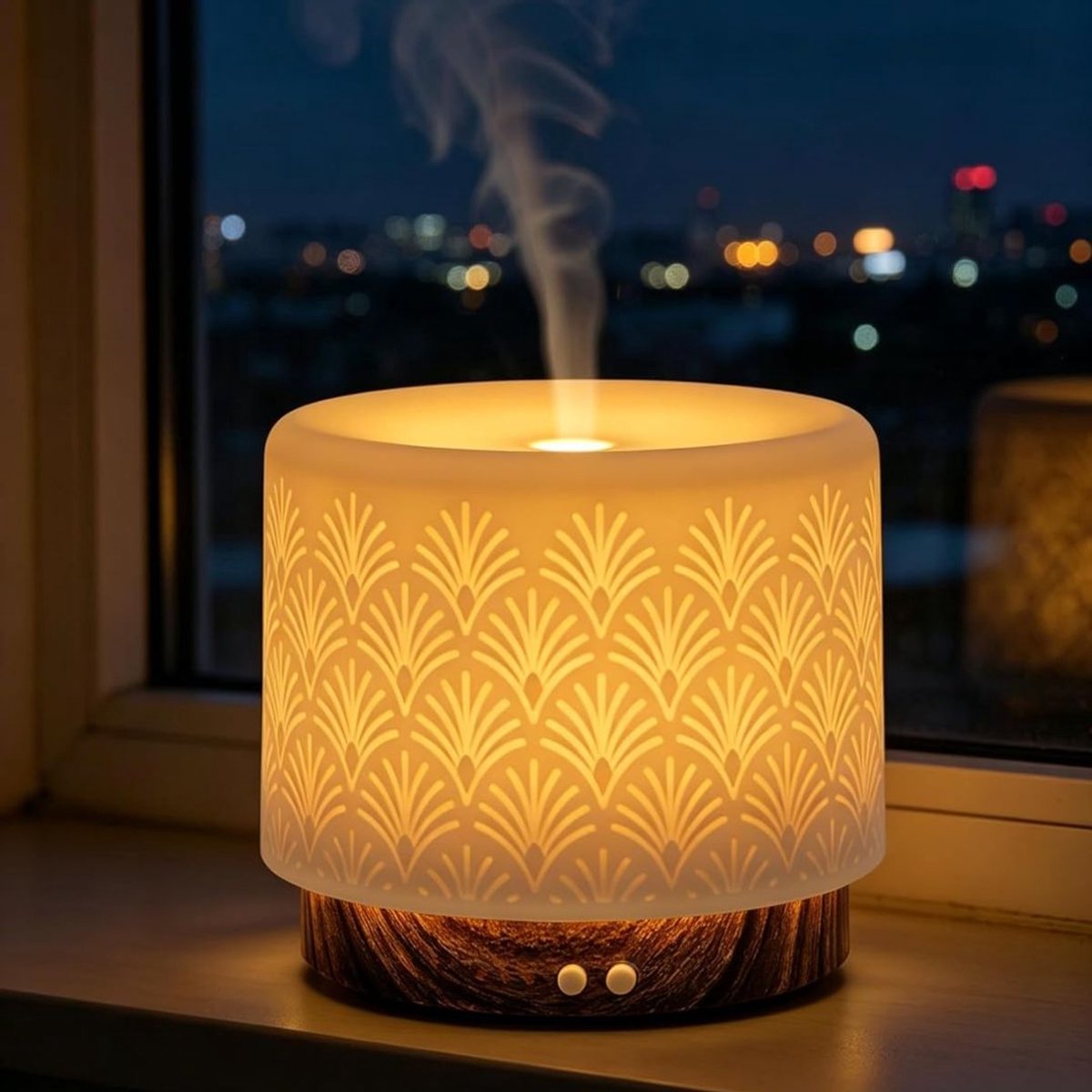 KLS® Humidifier - Humidifier en Diffuser - Oplaadbaar - Wit - 6cm x 6cm x 5cm