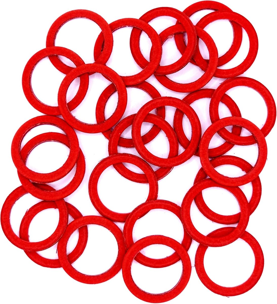 Vulcanietpakking 3/4" Normaal - 24 x 18 x 2mm - 25 Stuks - Ideale afdichting voor pompen - ShopVlot