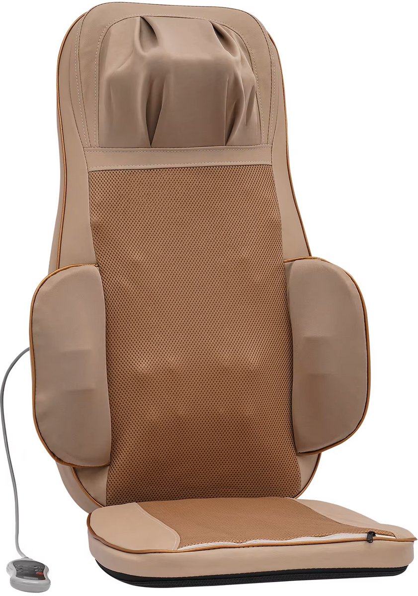Homezo massagekussen - Massage van nek tot heup - 3 snelheidsstanden - 3 massagefuncties - Verwarmingsfunctie - 42 x 33 x 75 cm