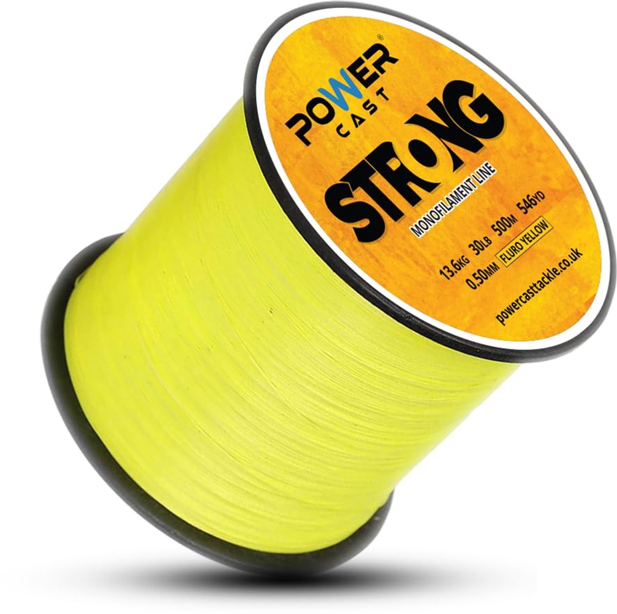 SnelShoppen - Sterke Monofilament Vislijn Fluro-Geel 13.6kg/30lb - 500m/546yd - 0.50mm - Perfect voor Hengelsport, Zeevissen, en Zoetwatervissen