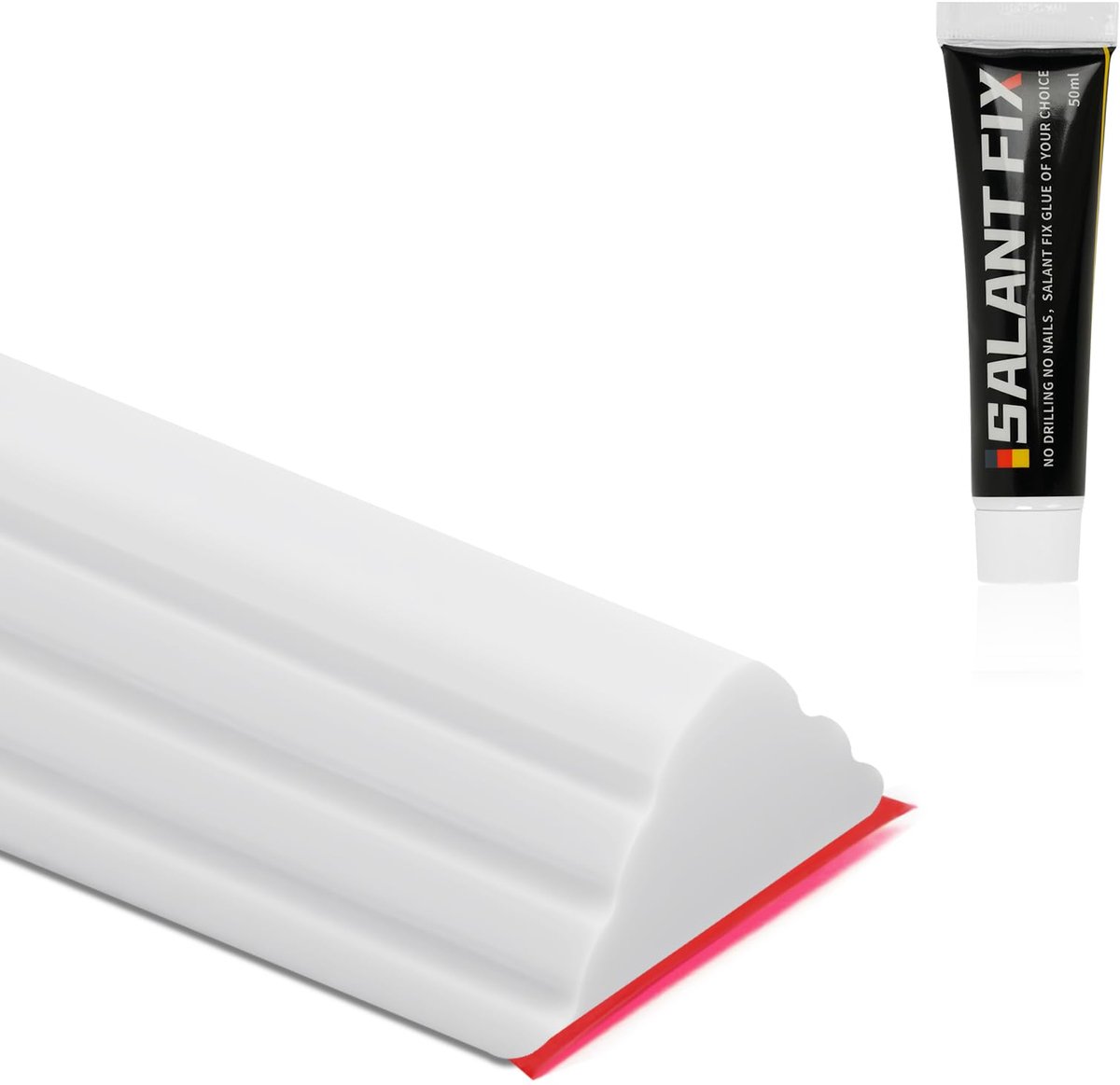 Flintronic Vloerbarrière voor natte ruimtes, douchedrempel, douche-afdichtstrip met lijm, siliconen waterkeringstrip - ShopVlot