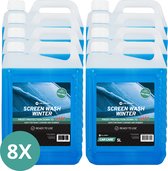Velorest Ruitenwisservloeistof Winter 5L (8-pack) - Ruitensproeiervloeistof Winter - Ruitenwisservloeistoffen Antivries - Ruitenvloeistof Auto - Ruitenwisservloeistof Concentraat - Screenwash