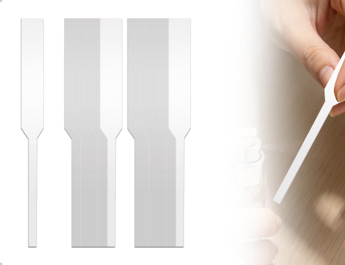 200 parfumteststrips, papier voor aromatherapie, voor thuis, hotel, toonbanken, tentoonstellingen, laboratoria (wit) - ShopVlot