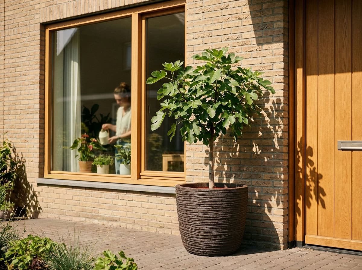 Capi Europe Pot de fleurs œuf Compresso NL - 59x52 - Brun foncé