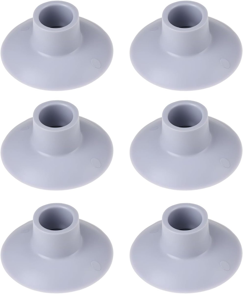 Dailygoods- Zuignappen 6 Stuks - 1 Inch - 25x75mm - Geschikt voor Caravan/Trampoline - PVC Rubber - Antislip Bevestiging