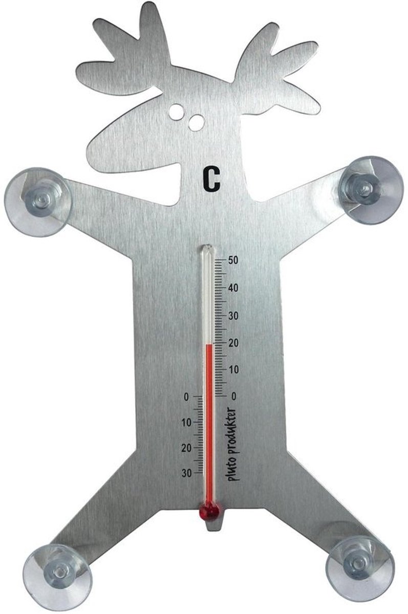 Thermometer Eland Zilver voor Buitentemperatuur