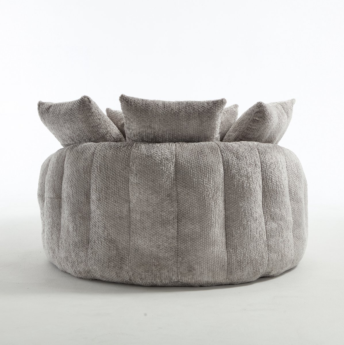 MODENUIT Fauteuil 190,5 x 138 x 63 cm - Handmatig Verstelbaar - Woonkamer - Polyester Lichtgrijs