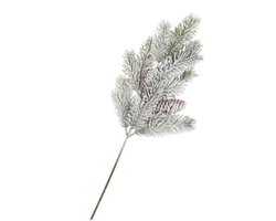 Daan Kromhout - Dennentak - Met Dennenappels - Met Sneeuw - Wit - Groen - Kunsttak - 48cm - Kerst