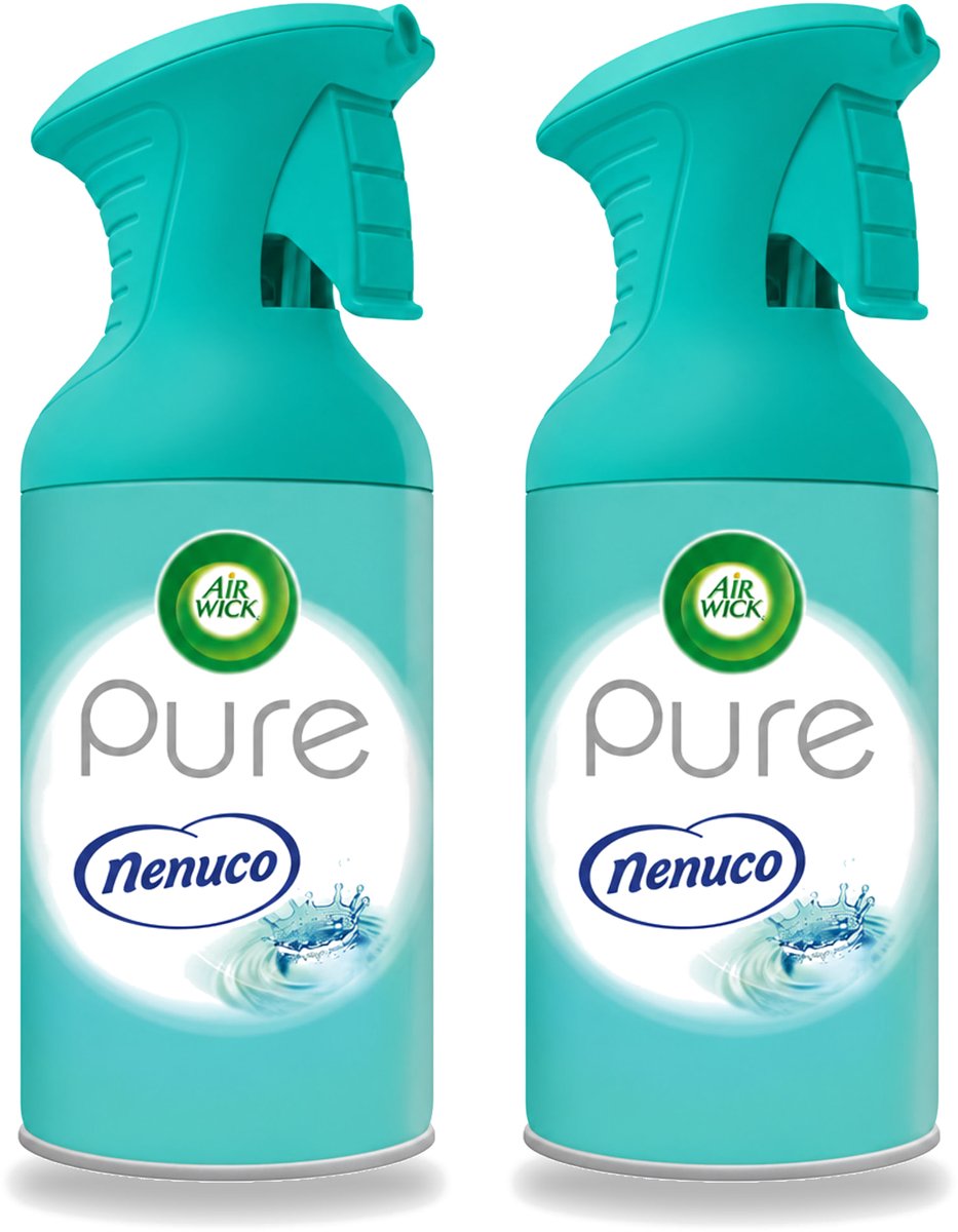 2 x Air Wick - Luchtverfrisser - Pure Nenuco - Spray - 250 ml - Voordeelverpakking - 2 stuks