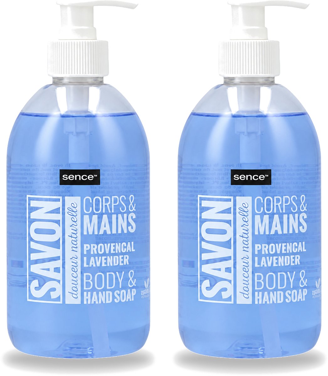 2 x Sence - Provencal Lavendel - Handzeep - Savon - 500 ml - Voordeelverpakking - 2 stuks