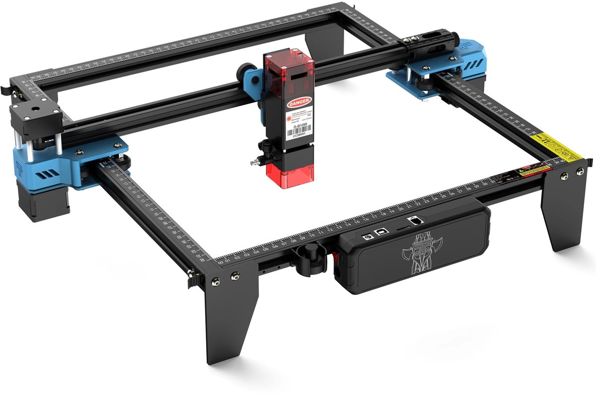 UrbanSelect Laser Graveermachine - Laser Cutter -10W Laservermogen - Tot 30.000 mm/min - Laserpunt 0,08 x 0,08 mm -300 × 300 mm