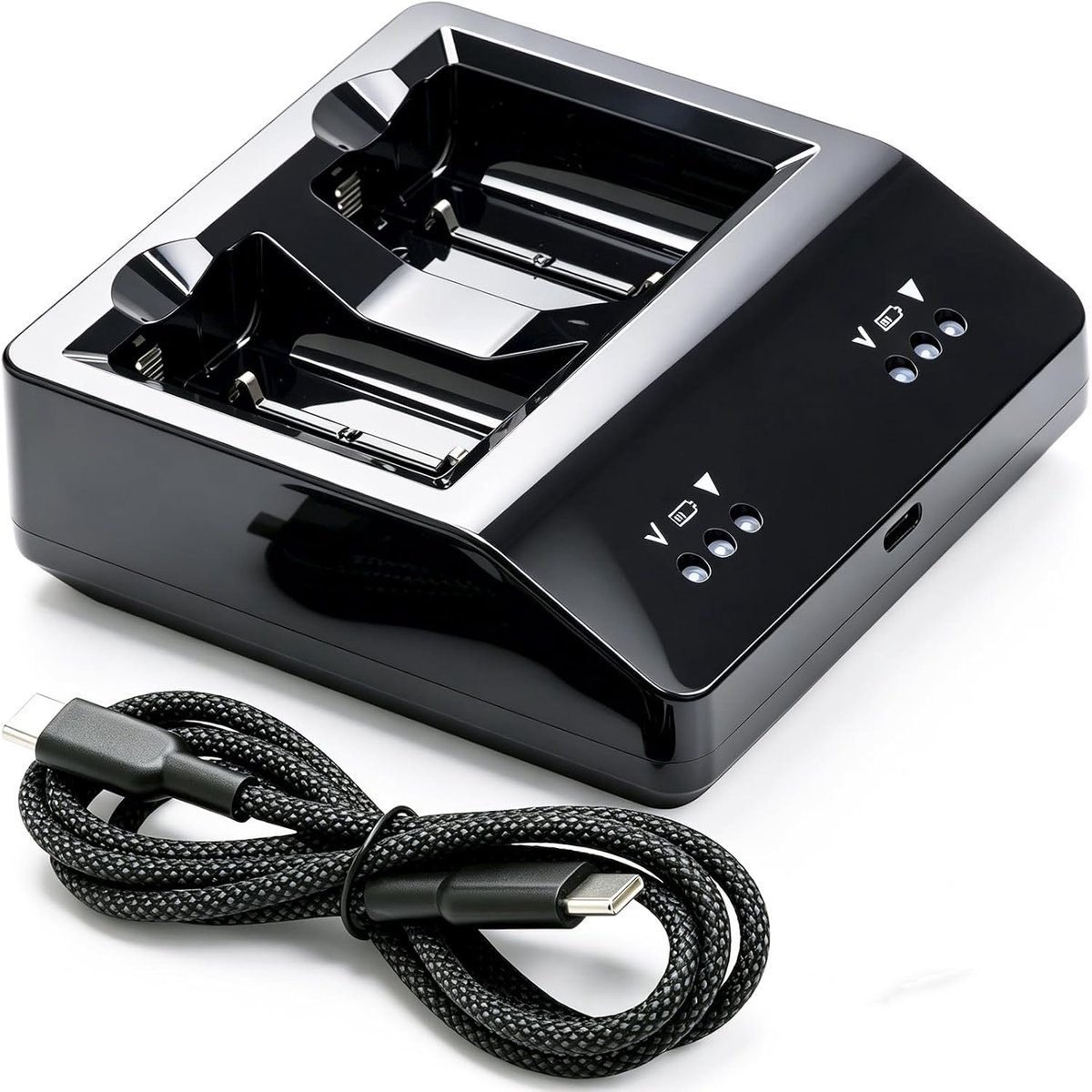 UNIKARO Acculader voor Shure SBC20-900 Dual Docking Charger met USB-poort voor SB900 Li-ion batterij - ShopVlot
