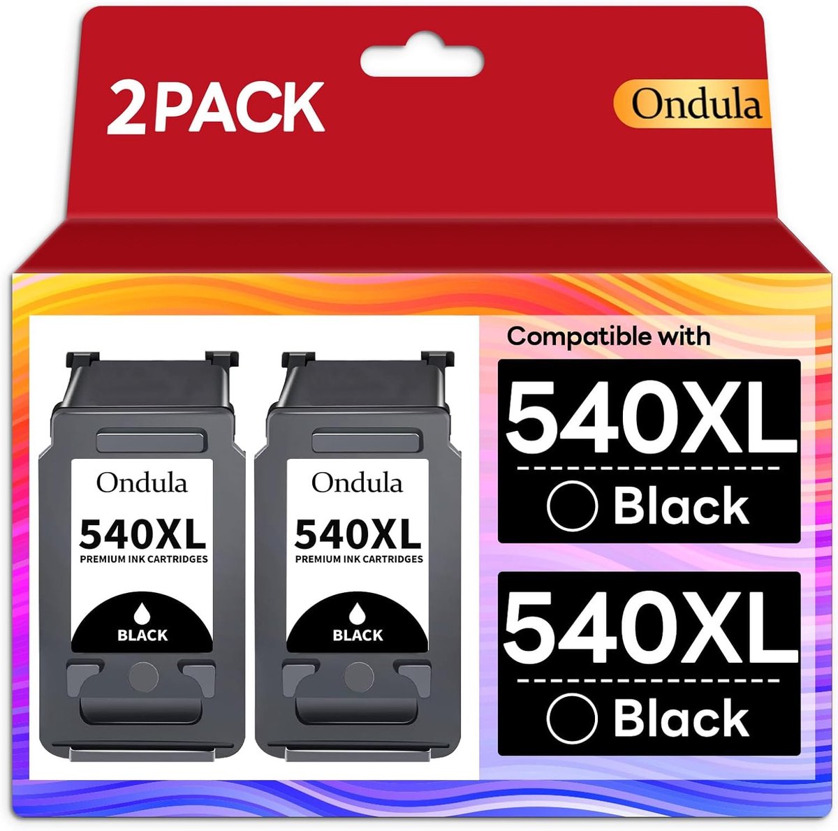 SnelShoppen - 540XL PG 540XL Compatibele Printercartridges voor Canon Pixma MG3650s, TS5150, MG4250, MX475 - 2 Stuks Zwart - Hoge Kwaliteit Afdrukken