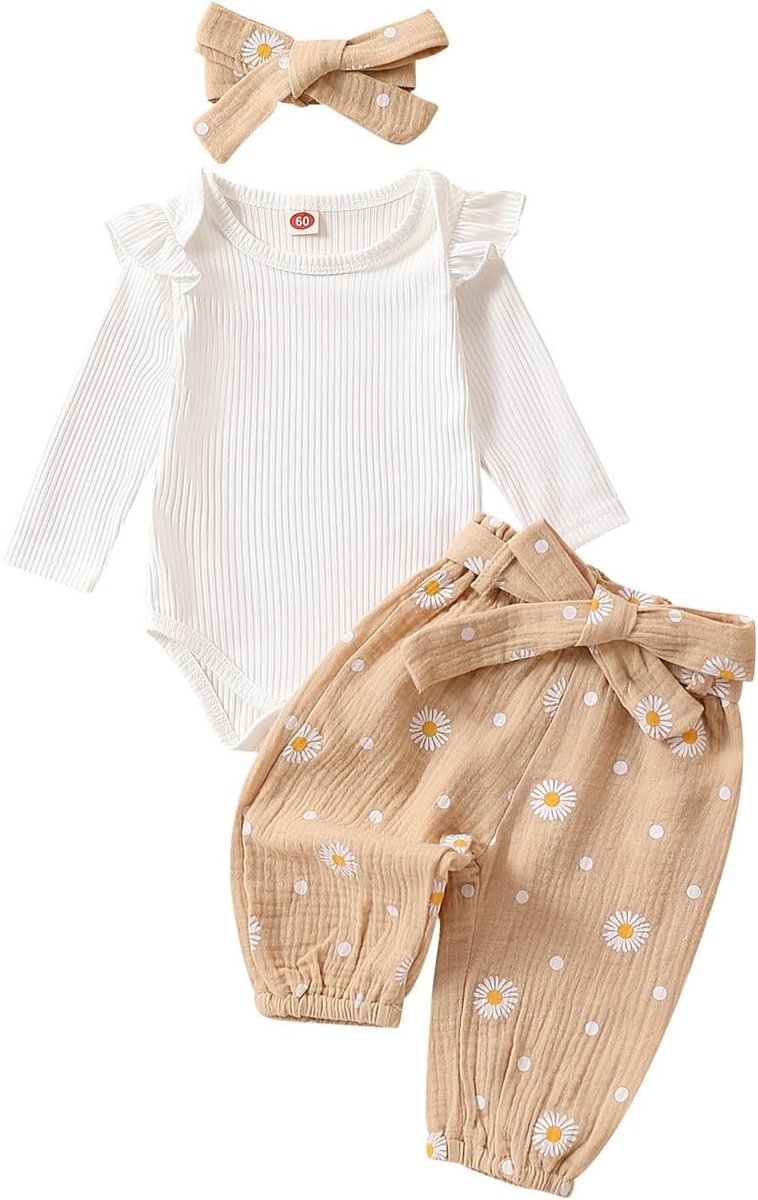 2-delige set voor meisjes, T-shirt, shorts, zomer, katoen, ademend, korte mouwen, ronde hals, casual, voor kleine meisjes, strand, vakantie, comfortabel, licht, A2