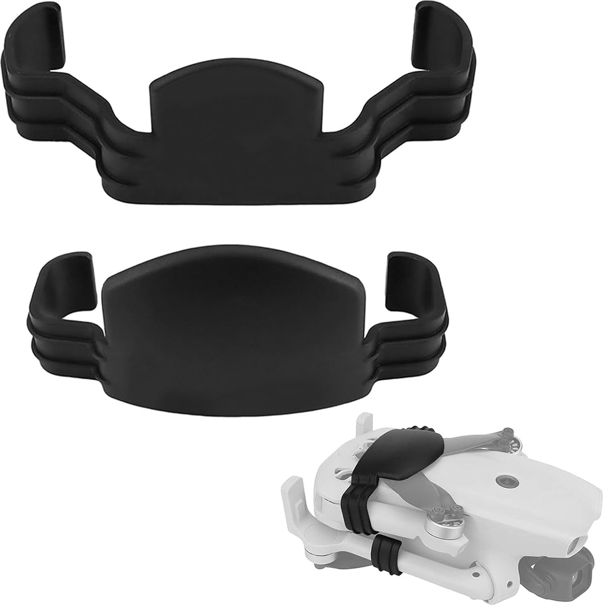Propellerbevestiging voor Mini 3 Pro/Mini 4 Pro, flexibele en zachte propellerhouder, krasbestendige transportbescherming, bevestigingsaccessoires voor drone Mini Series - zwart