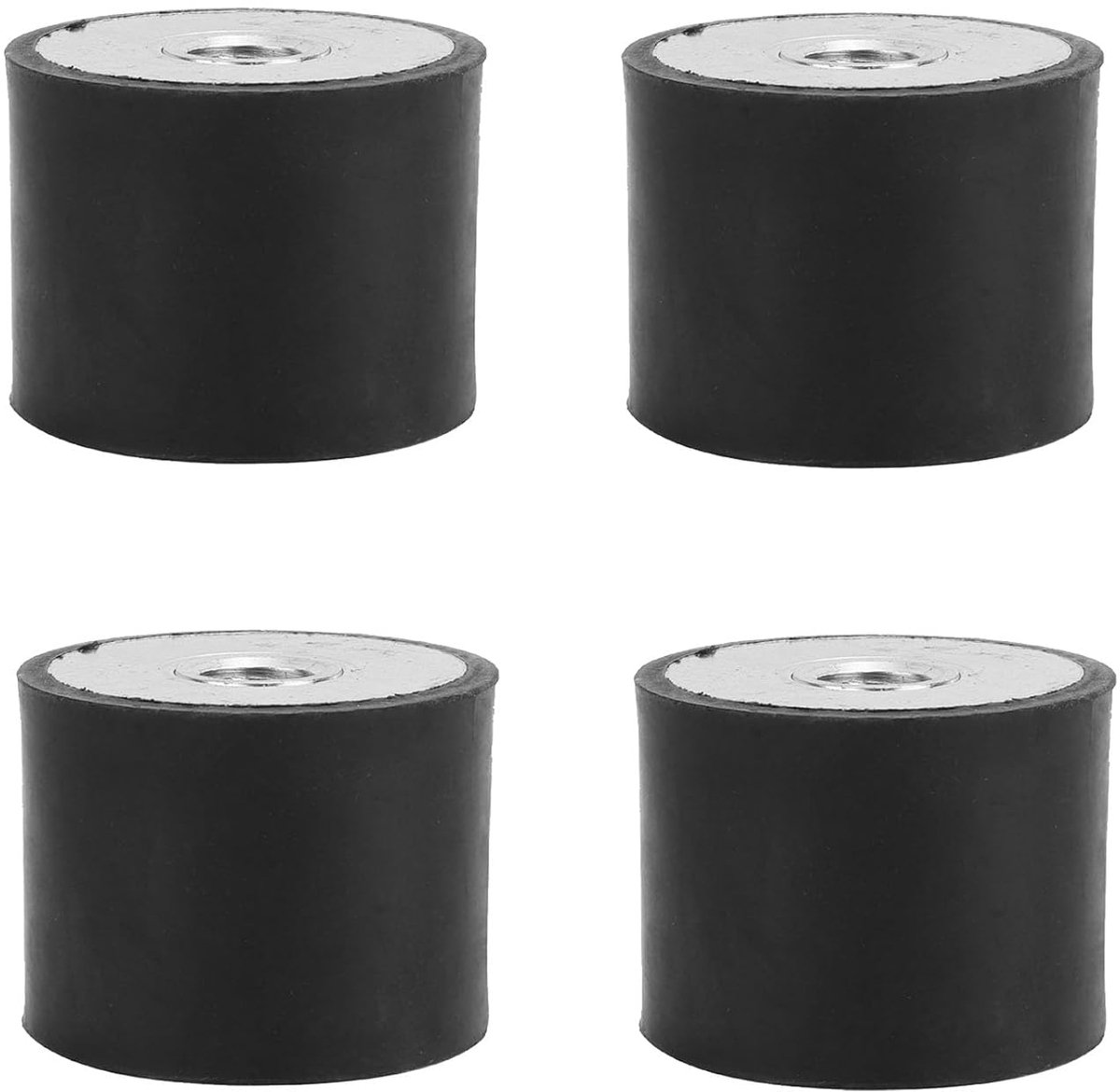 Rubberen Isolatorbevestigingen, Binnendraad M10, 4 Stuks, DE40x30, Trillingsdemping voor Machines en Apparatuur
