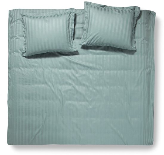 Damai - Linea - Dekbedovertrek - 200x200/220 cm - Tweepersoons - Groen + 2 kussenslopen 60x70 van Damai — afbeelding 2