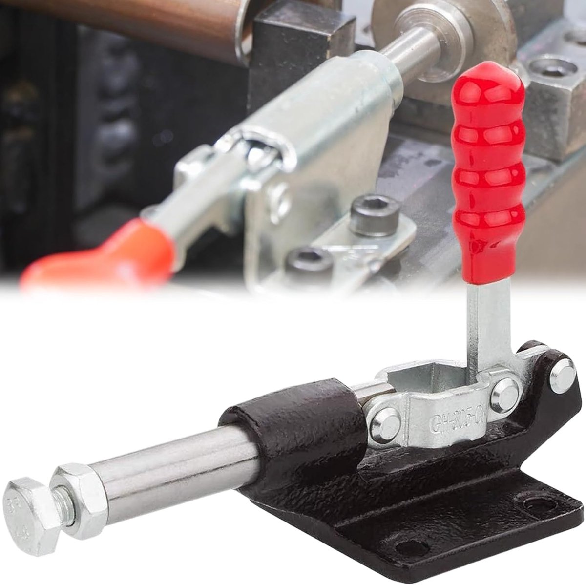 32mm Quick Release Clamps GH-305-C, Horizontal Push Pull Plunger Stroke Quick Release Heavy Duty Clamp Tool Iron - ShopVlot
