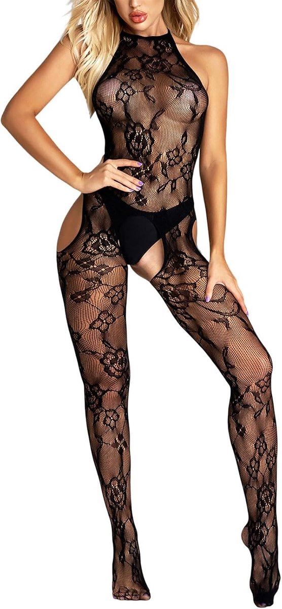 Lingerie voor dames, sexy, kant, babydoll, bodysuit, nachtkleding, babydoll, body, string, kant, dun, sexy, chic, A241