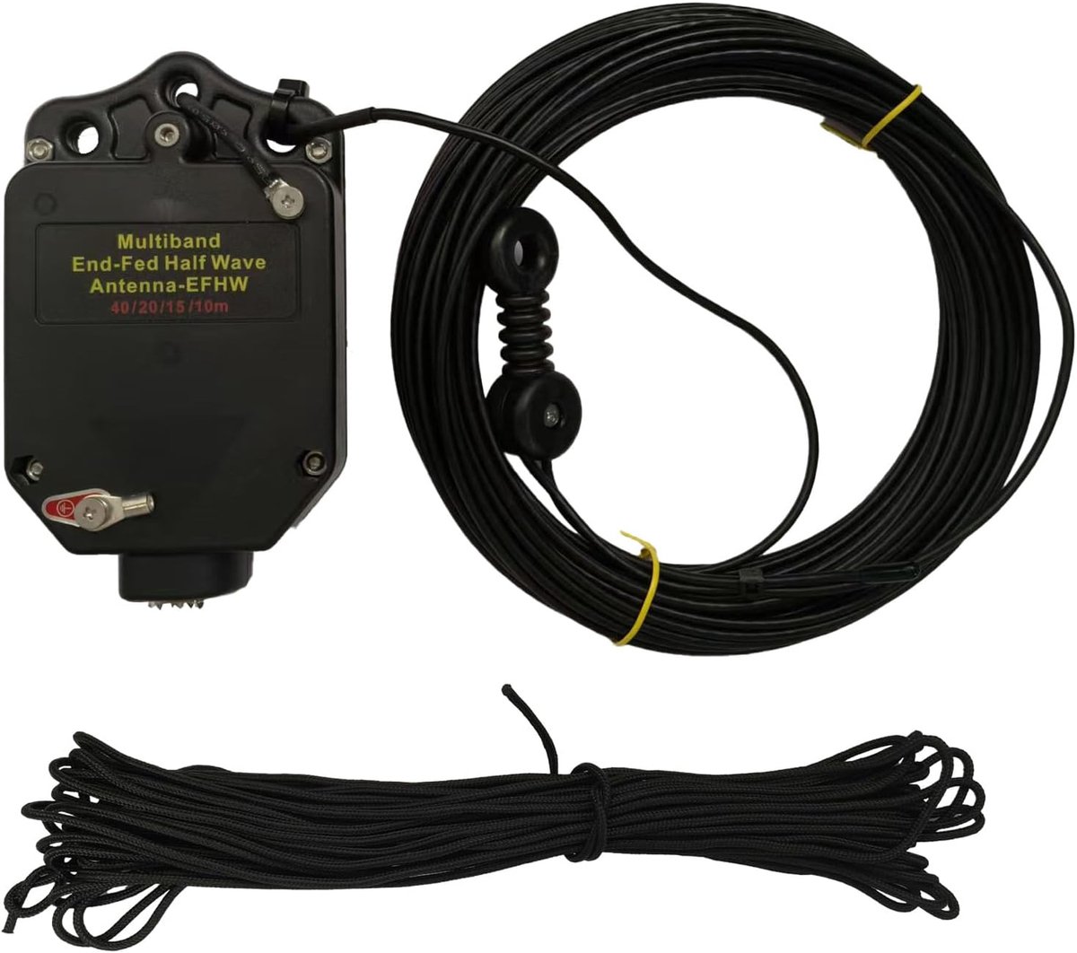 Halve Golf HF-antenne voor Ham Radio, 150W, Korte Golf Lange Draad antenne, 4-Band, 10m/15m/20m/40m, 1:64 Balun, geen tuner nodig, draagbare set met opbergtas
