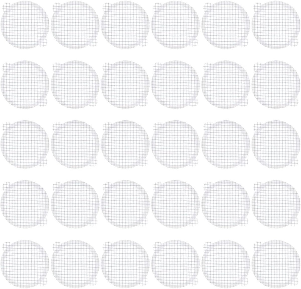 SnelShoppen - 30pcs Wegwerp Douche Haarvangers - Nuttige Mesh Stickers Afvoerbedekking - Multifunctionele Badkamer Afvoer Covers Stickers voor Badkuip