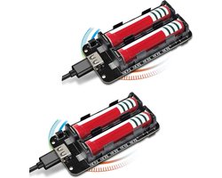 diymore 2pcs Battery Shield V8 3V 5V micro USB port type C USB compatible For ESP32 For ESP8266 WiFi - ShopVlot