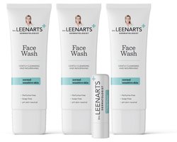 Drs Leenarts Gezichtsreiniger – Parfum- & Zeepvrij, pH-Huidneutraal – 3x 100 ml Face wash met 1…