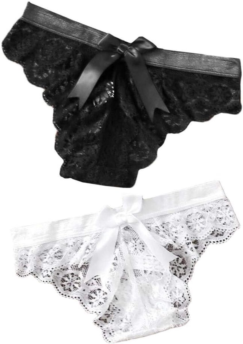 Sets met nachtmode & ochtendjas Borduurwerk Sexy Thongs Kant Transparant Slipje voor Vrouwen Sexy Ondergoed Erotische Lingerie Voor Sex