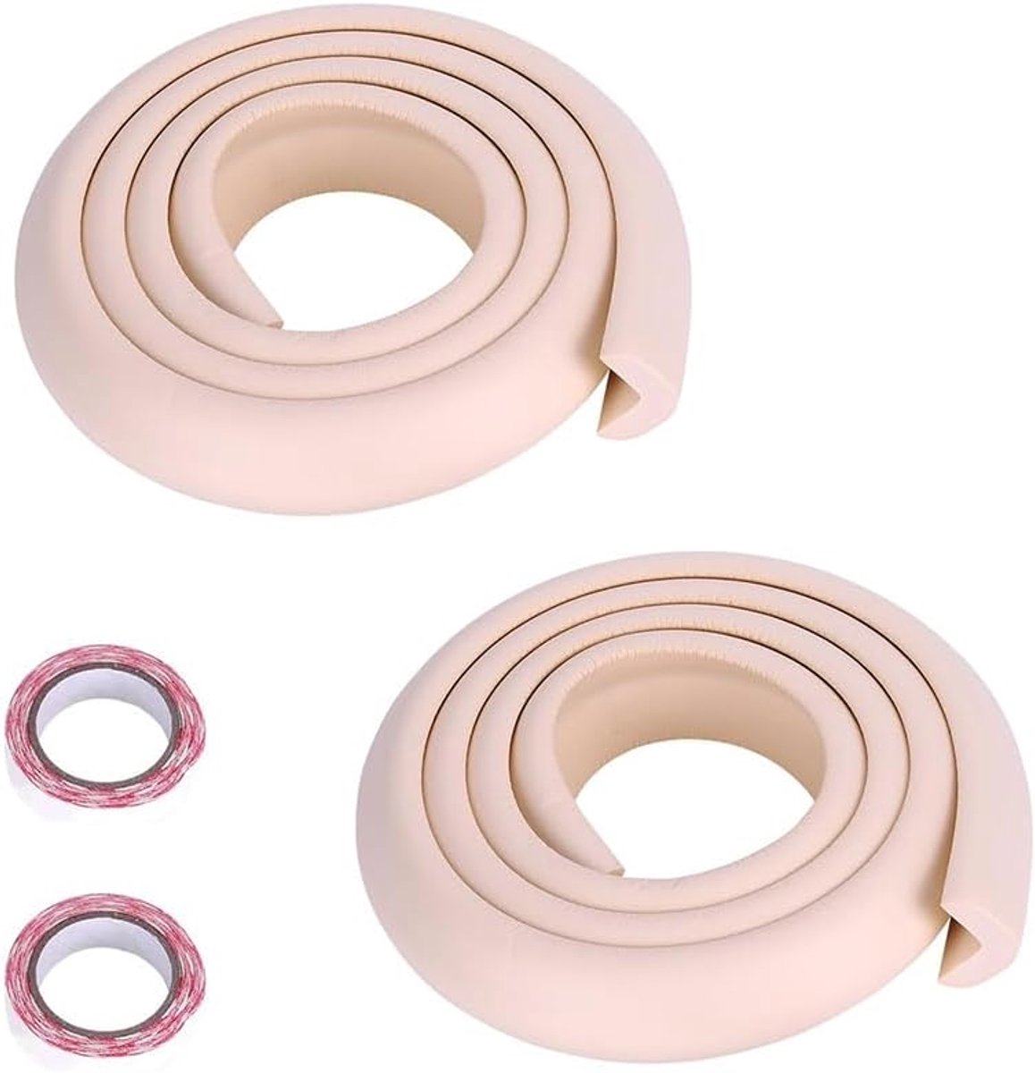 2m Hoekbescherming Baby van schuimrubber Randbescherming Stootbescherming voor tafel, veilig voor kinderen, sponskussen Anti-botsing-bumperstrips voor scherpe meubelhoeken