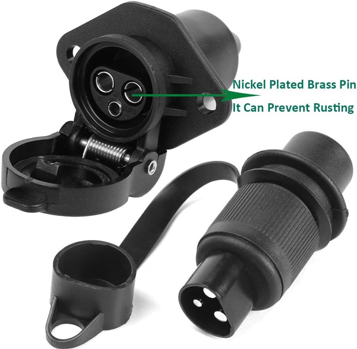 12 V 3 Pin Plug Voor Tractor Bedrading Connector Adapter Voor Landbouwmachines Trailer Truck Van Trekhaak Slepen