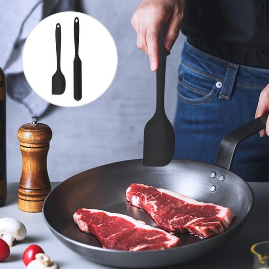 Spatels, menggereedschap, bakaccessoires, keukengerei, hittebestendige spatel, boterspatel. — afbeelding 3
