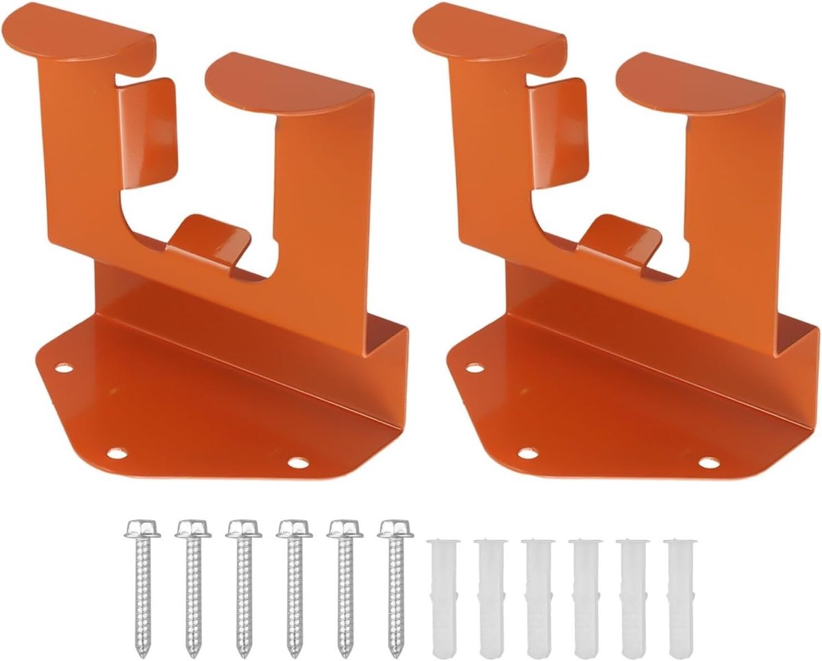 2 STKS Wandhouder voor Grastrimmer, Tool Organizer Opslag Trimmer Rack voor Garage, Ruimtebesparende Wandhouder voor Bosmaaier