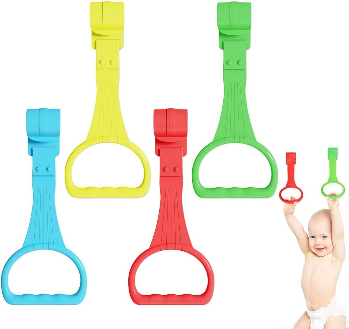 Ringen voor kinderbedden, 4 stuks ringen babyhandringen handvat afneembare handringen