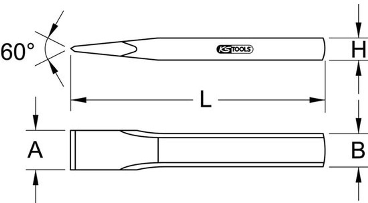 Carrosseriebeitel extra vlak 26 mm 250 mm