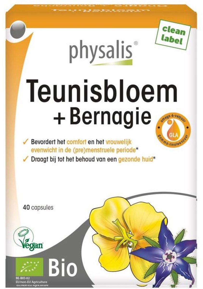 Physalis Teunisbloem + Bernagie Capsules (40 capsules)