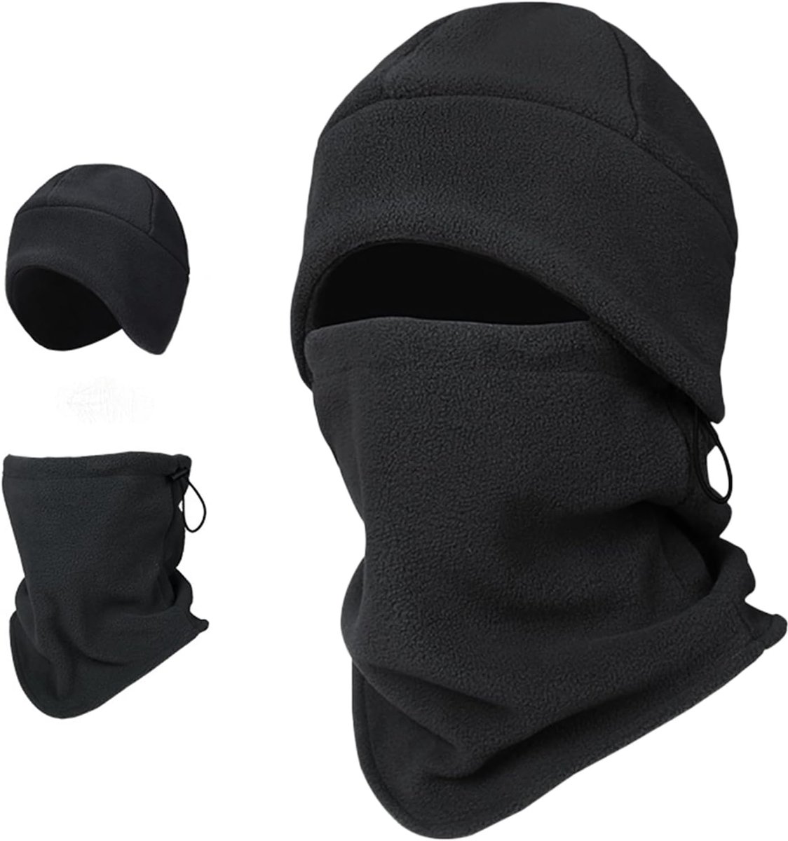 Bivakmuts Masker Dikke Warme Winddicht Zachte Hoed Capuchon Thermische Caps Unisex Fleece Ademend Gezichtsbedekking Nek Warmer voor Koud Weer Winter Outdoor Activiteit Ski Motorfiets