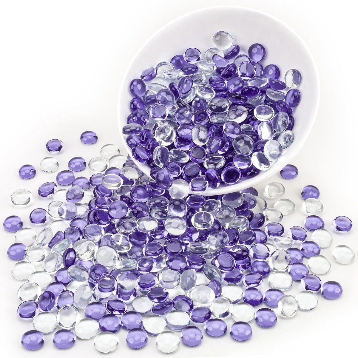 430g Gemengde Kralen van het Kleuren Vlakke Glas 170 PCs Vlakke Glas