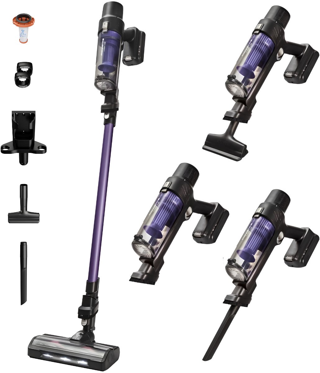 Rowenta X-Pert 7.60 RH6A39 - Steelstofzuiger - Draadloos - Ultralicht 1,2kg - 140W Motor - 45 Min Gebruikstijd - LED Verlichting Zuigmond - Extra Filter - Inclusief Wandlaadstation
