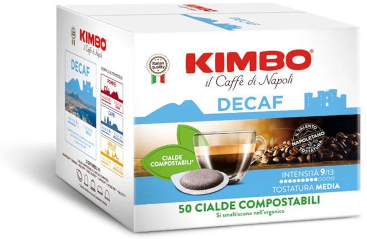Kimbo il Caffe di Napoli Decaf - E.S.E. - 50 Koffiepads