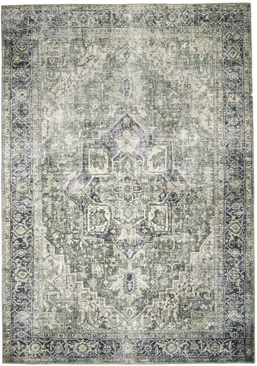 FRAAI Vintage vloerkleed - Lugan Groen | Ruim assortiment - 160x230cm